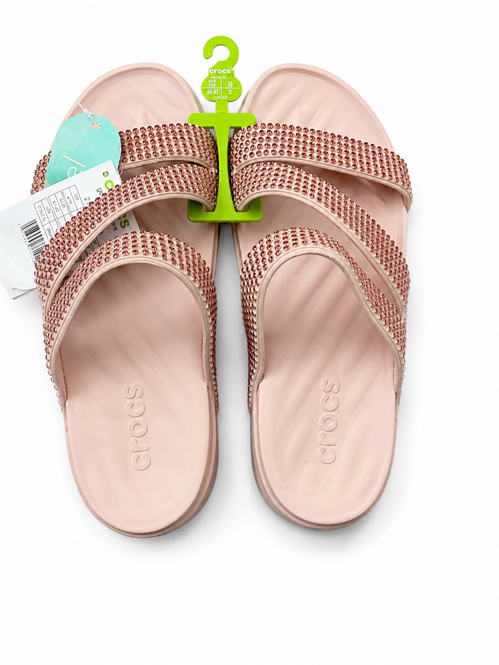 Crocs Getaway Strappy Quartz Gems Platform Sandals Women’s 10 NEW